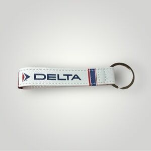 Delta Airlines Luggage Tag Vegan Leather Strap Collectible New Travel Item